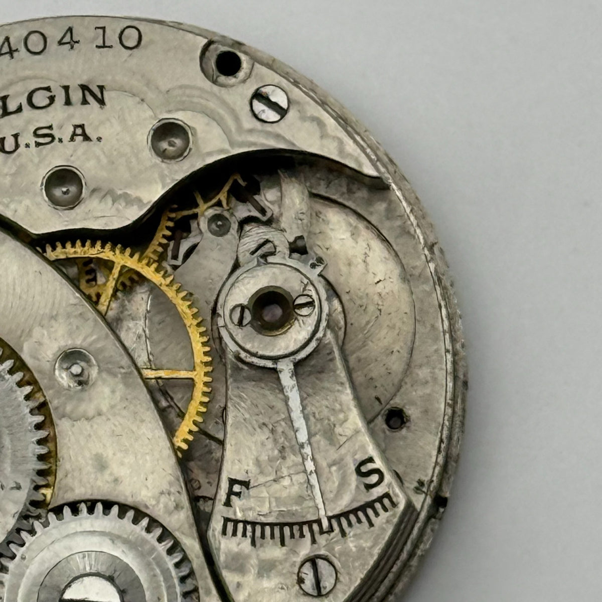 Elgin Grade 324 Watch Movement Model 3 American Antique 0s Parts Repair