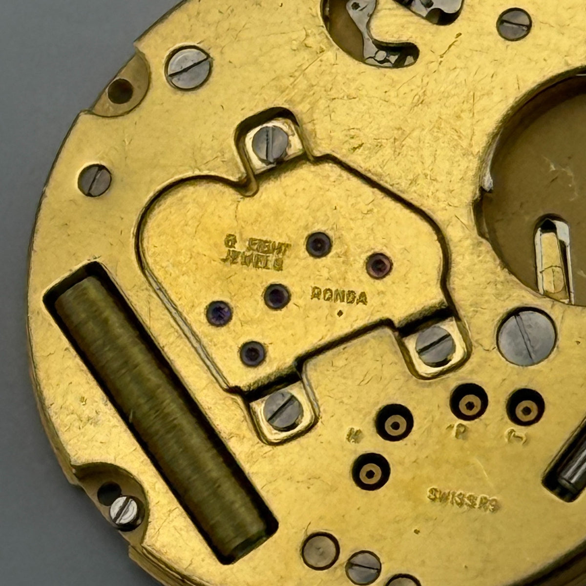Ronda 1006 Watch Movement - Quartz Date 8 Jewels - For Parts / Repair - 23.9mm