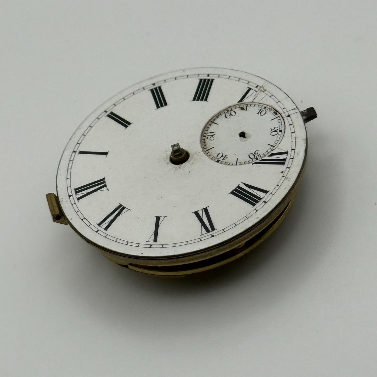 English Lever Pocket Watch Movement - CWMC Antique - For Parts / Repair - 42.9mm