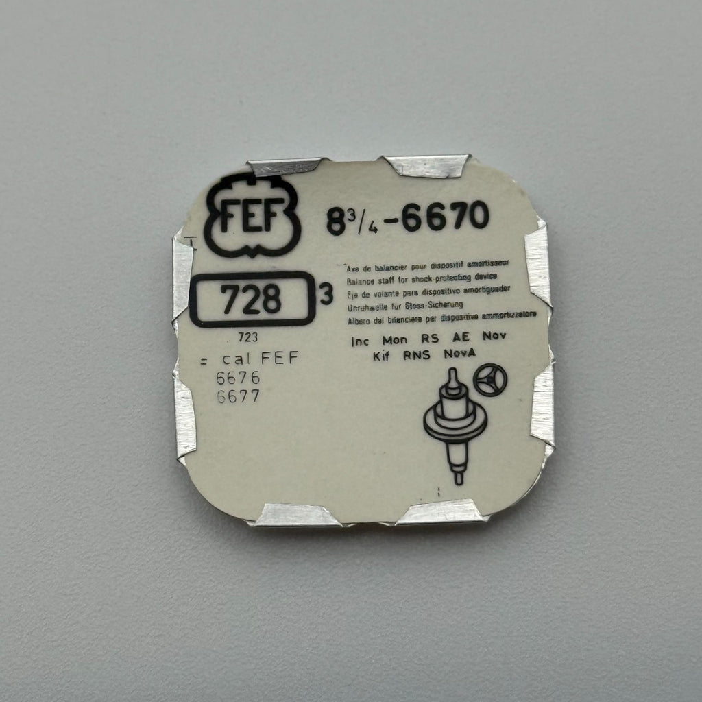 FEF 6670 Balance Staff Pack Of 3 - 8 3/4 - 728 - New Old Stock - Watch Parts