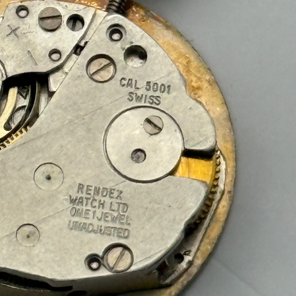 Ronda 5001 Watch Movement Corocraft 1Jewel Swiss Manual Wind Parts Repair 15.2mm