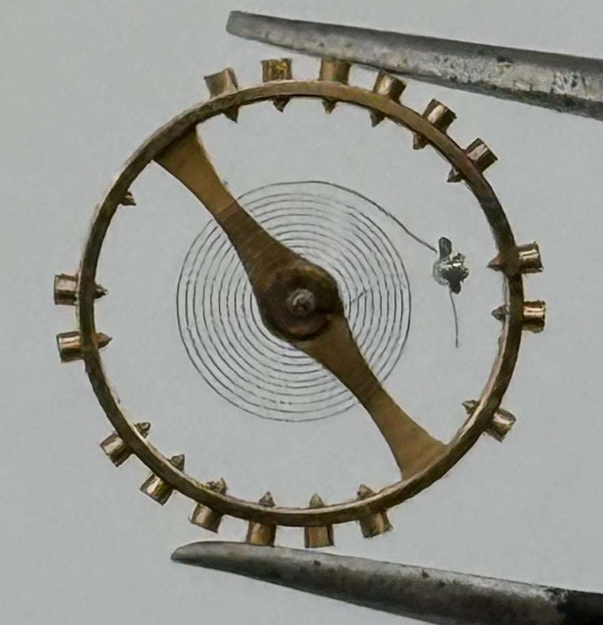 AS 1220 Balance Wheel Complete And Spring 10½’’’ 47 Watch Movement Parts NOS