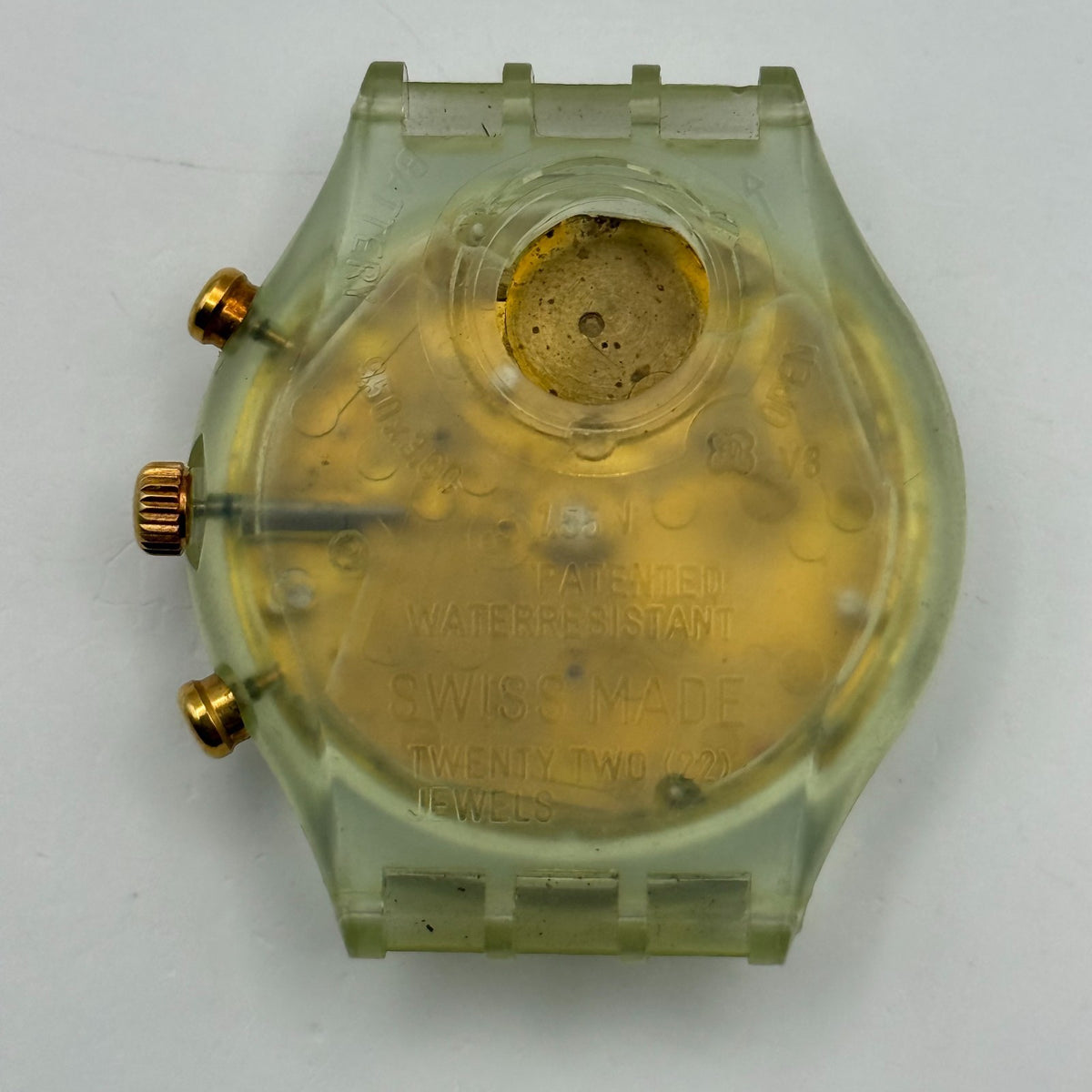 Vintage Swatch Chrono Watch SCG100 Golden Globe 1992 ETA Quartz Swiss 39mm Parts