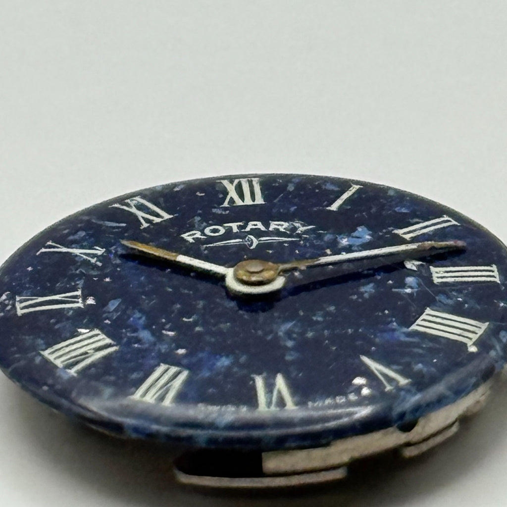 FHF 34-21 Watch Movement - Rotary Blue Dial Ladies 17.2m - For Parts / Repair