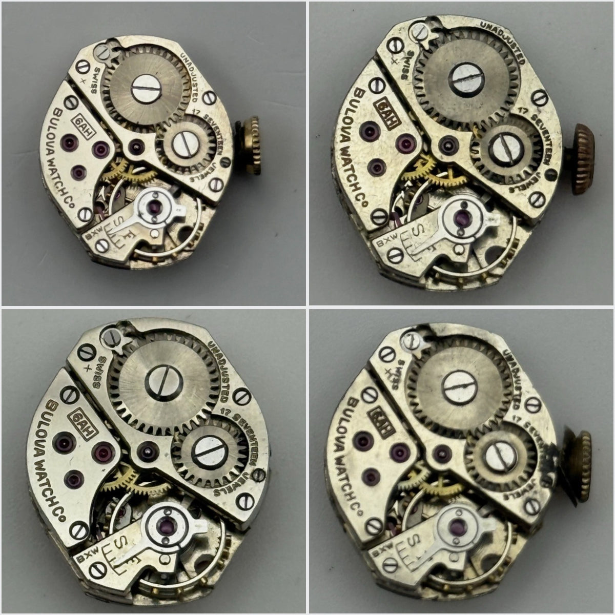 Bulova 6AH Watch Movement - For Parts / Repair - Select From Available Options