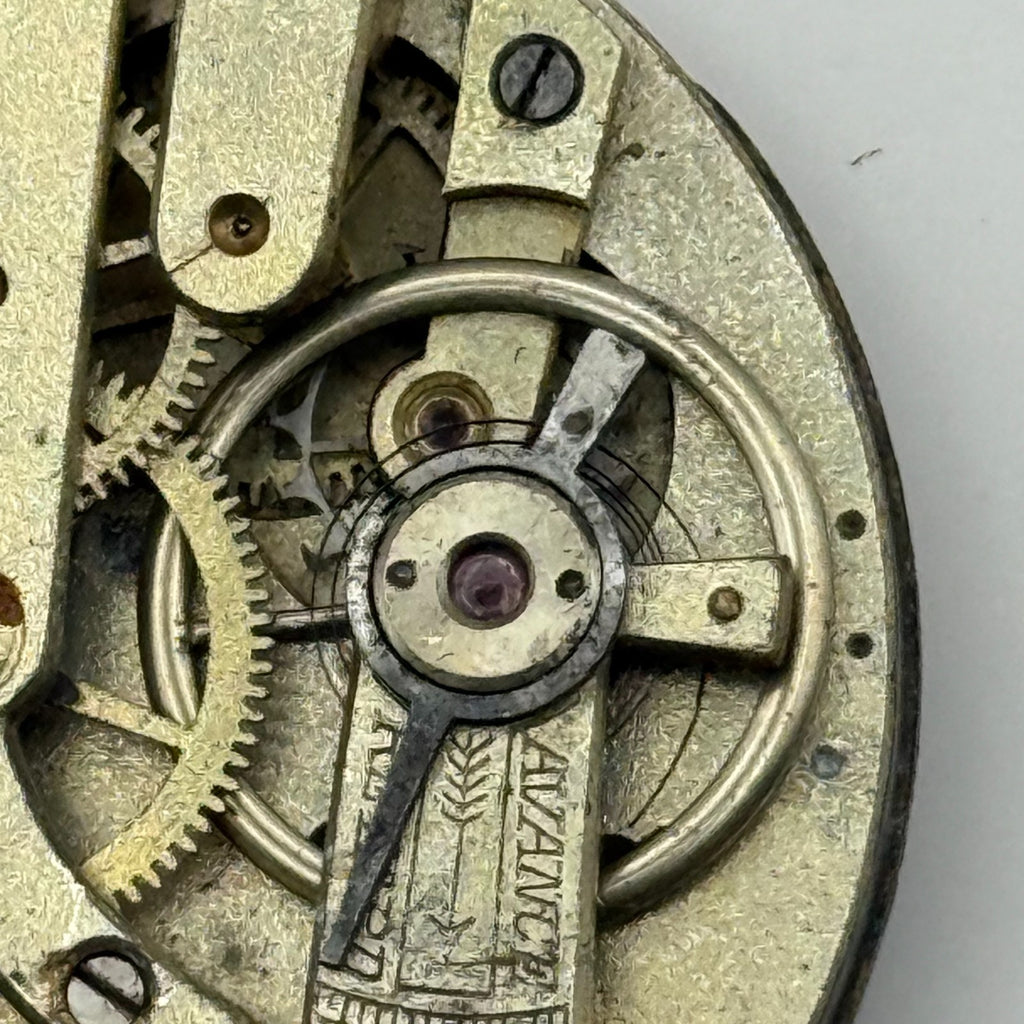 Cylinder Escapement Pocket Watch Movement - Unidentified - Parts / Repair 40mm