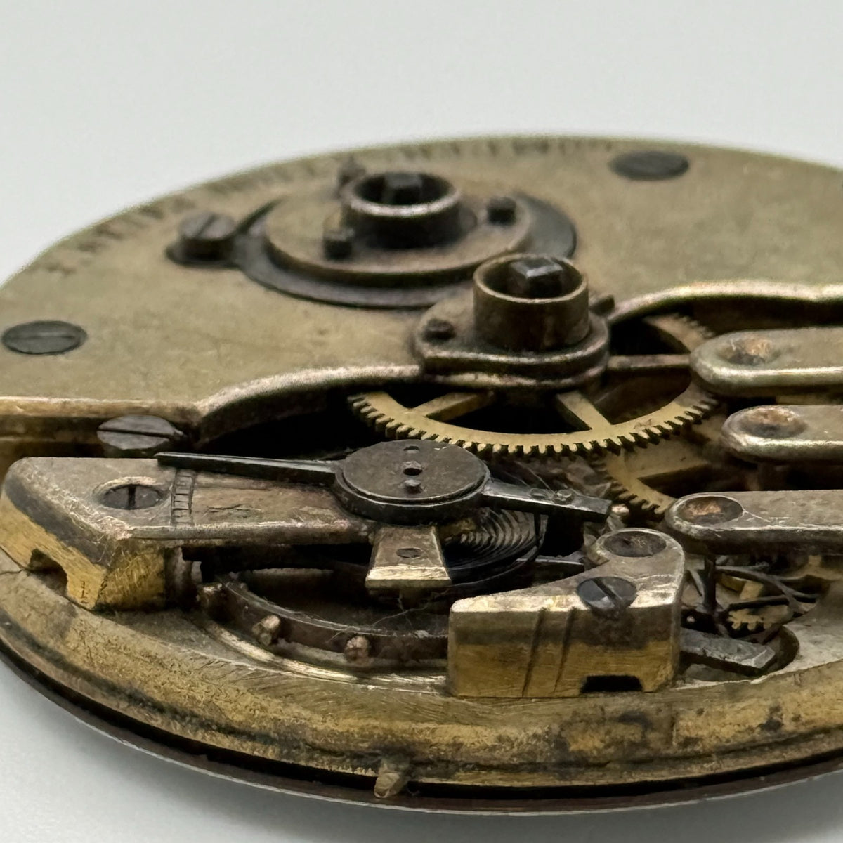 Compensation Balance Pocket Watch Movement - Patent Lever -Parts / Repair 42.8mm