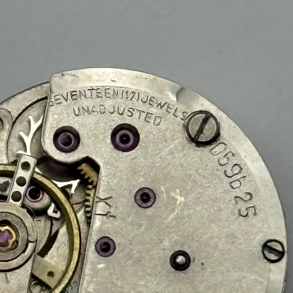 Kienzle 059625 Watch Movement 17 Jewels Germany Manual Wind Parts Repair 17.8mm