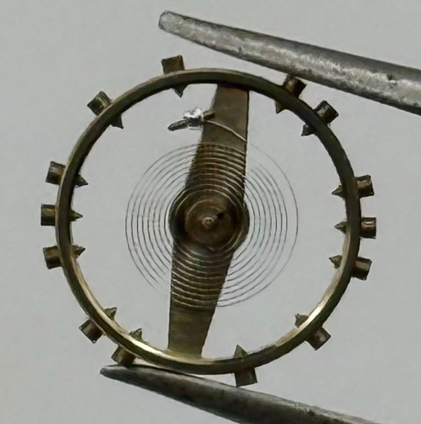 Derby 40 Balance Wheel Complete And Spring 8¾’’’ Renata 102 Watch Movement Parts
