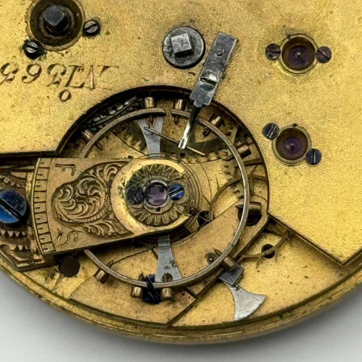 Thomas Blundell Liverpool Pocket Watch Movement - Lever - Running / Parts 42.7mm