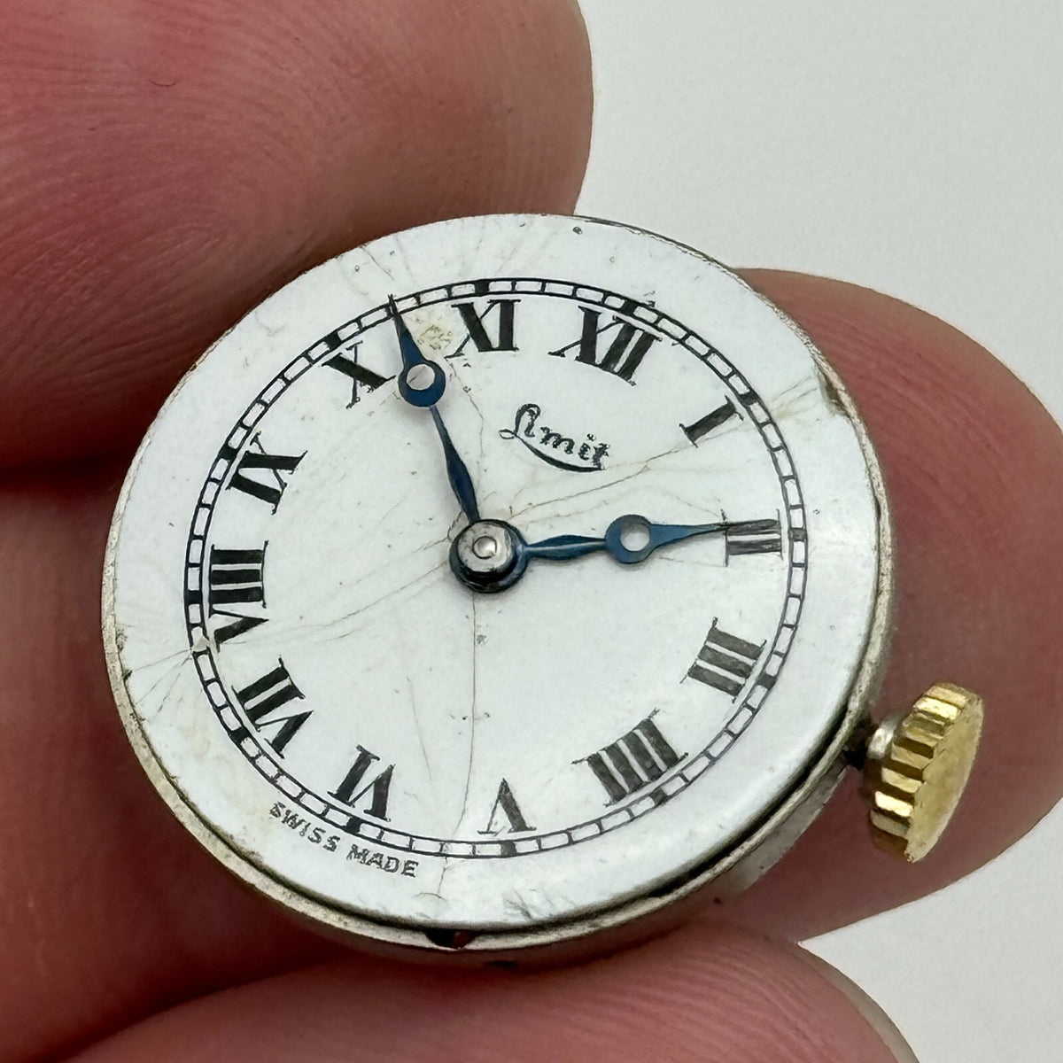 Revue Cal 78 Watch Movement - Roman Numerals - For Parts / Repair - 19.6mm