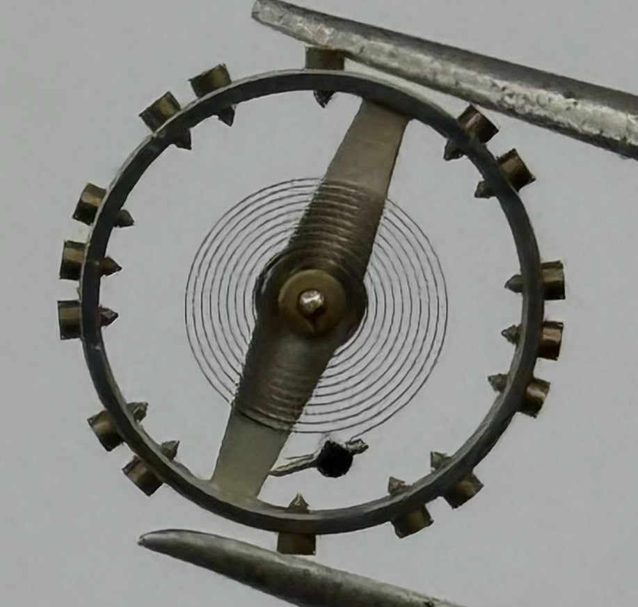 Frenca 130 Balance Wheel Complete And Spring 11½’’’ 216 Watch Movement Parts NOS