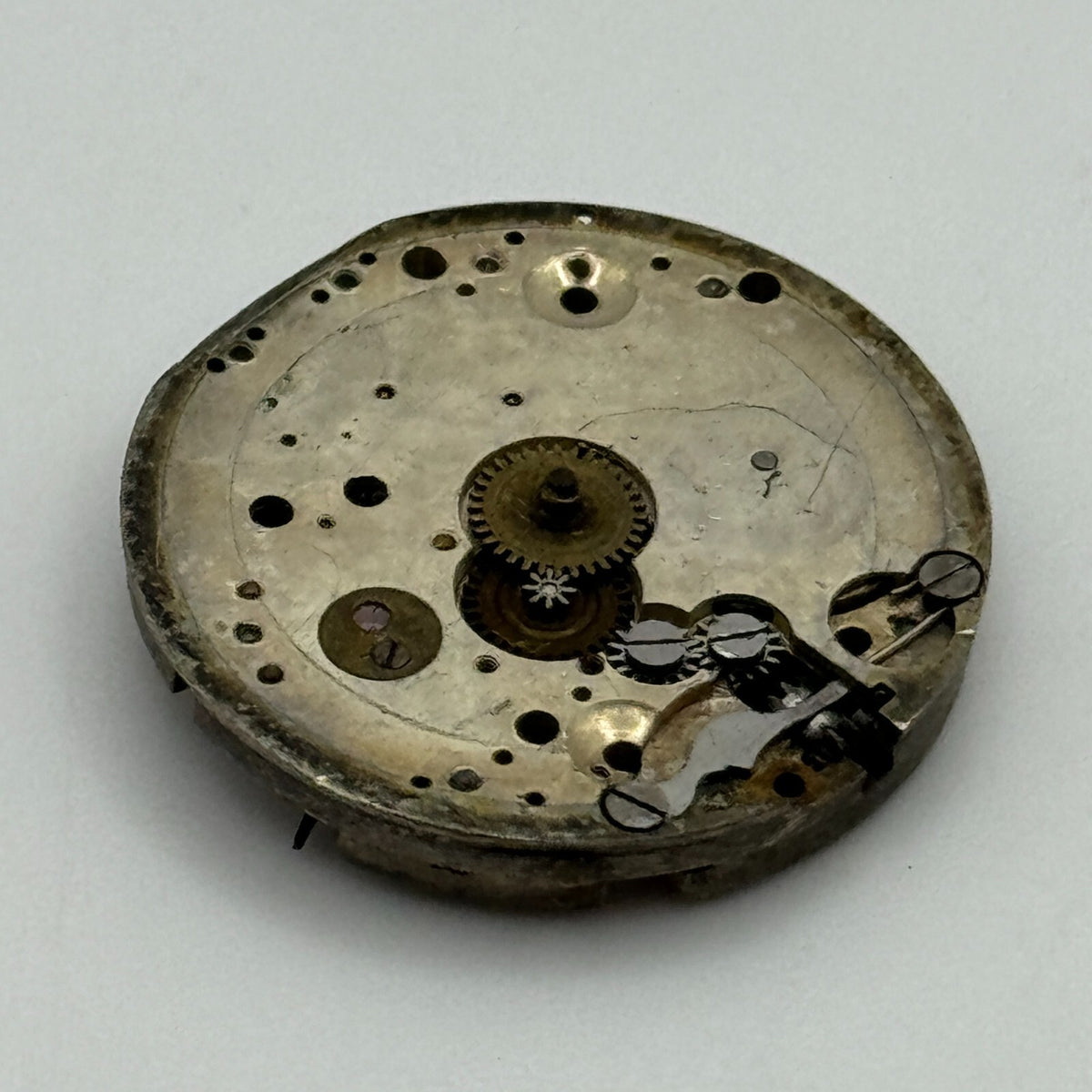 Pistol Watch Movement Vintage Swiss Manual Wind Parts Repair 23.6mm