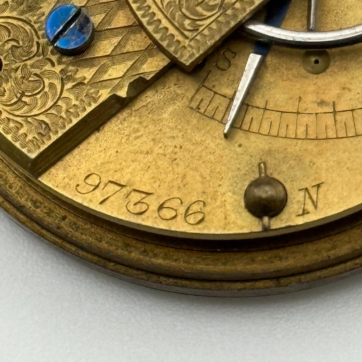English Lever Pocket Watch Movement - E. Johnson & Son Derby - Parts / Repair