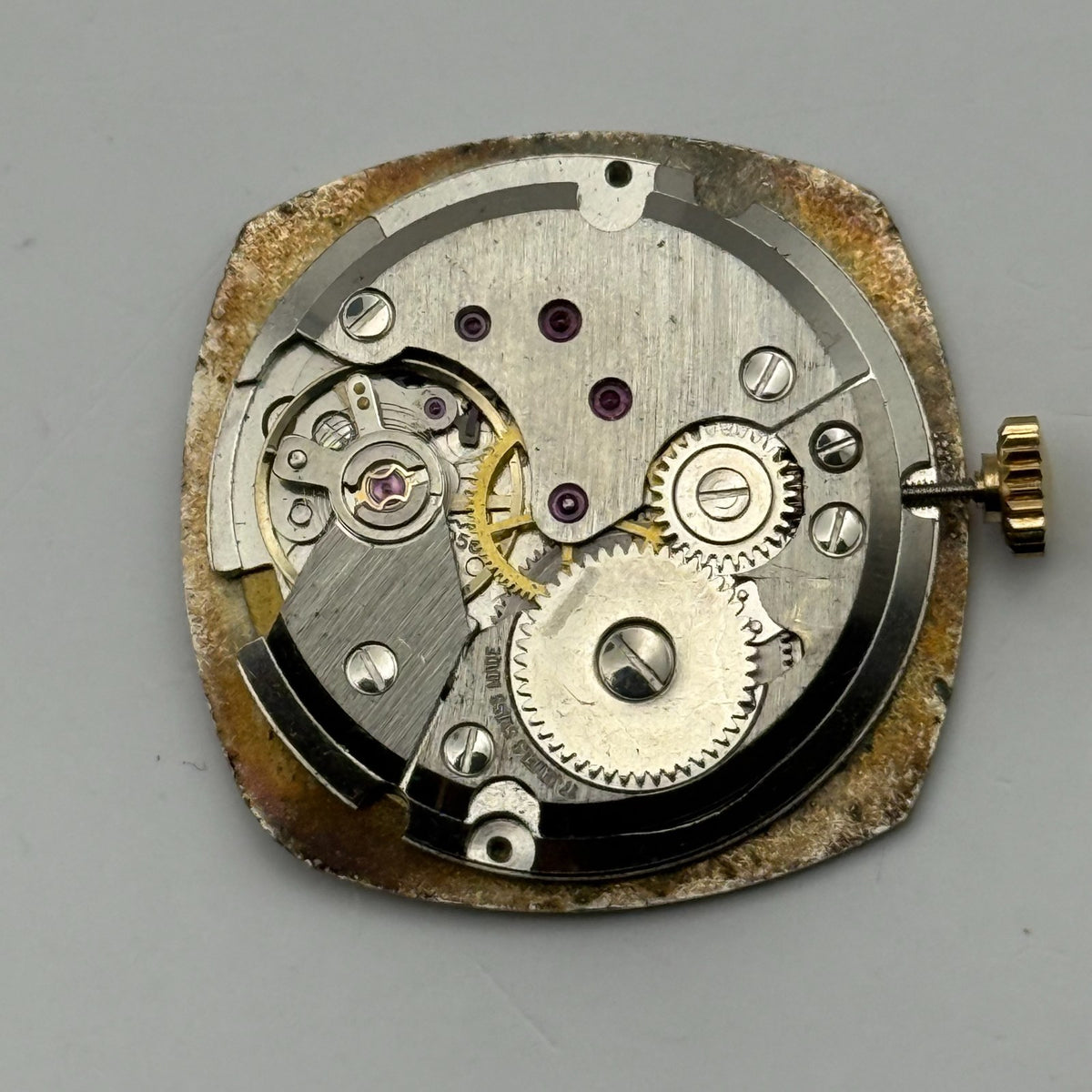 Peseux 7056 Watch Movement Rotary 17 Jewels Swiss Manual Wind Parts Repair 26mm