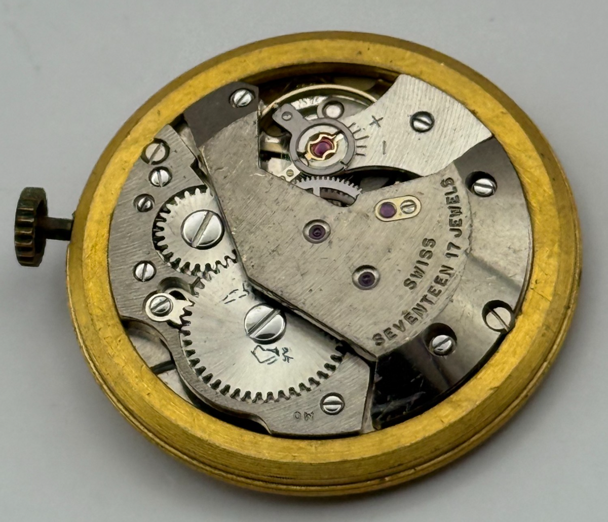 AS 1795 Watch Movement - A. Schild 1795 Rotary - For Parts / Repair - 30.6mm
