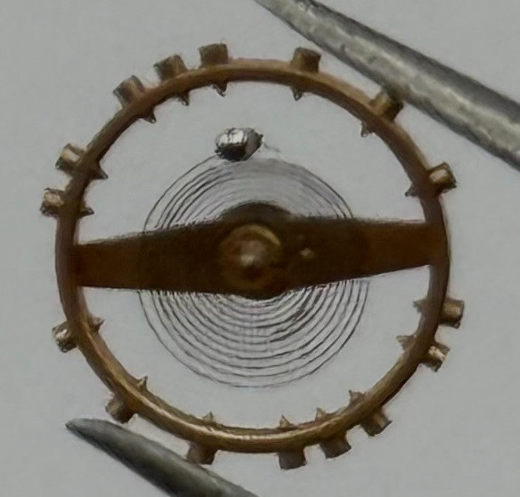 Kurtz 570 Balance Wheel Complete And Spring 5¼’’’ 808 Watch Movement Parts NOS