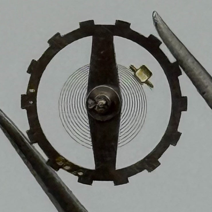 Lanco 576 PL Balance Wheel Complete And Spring 5’’’ Watch Movement Parts NOS