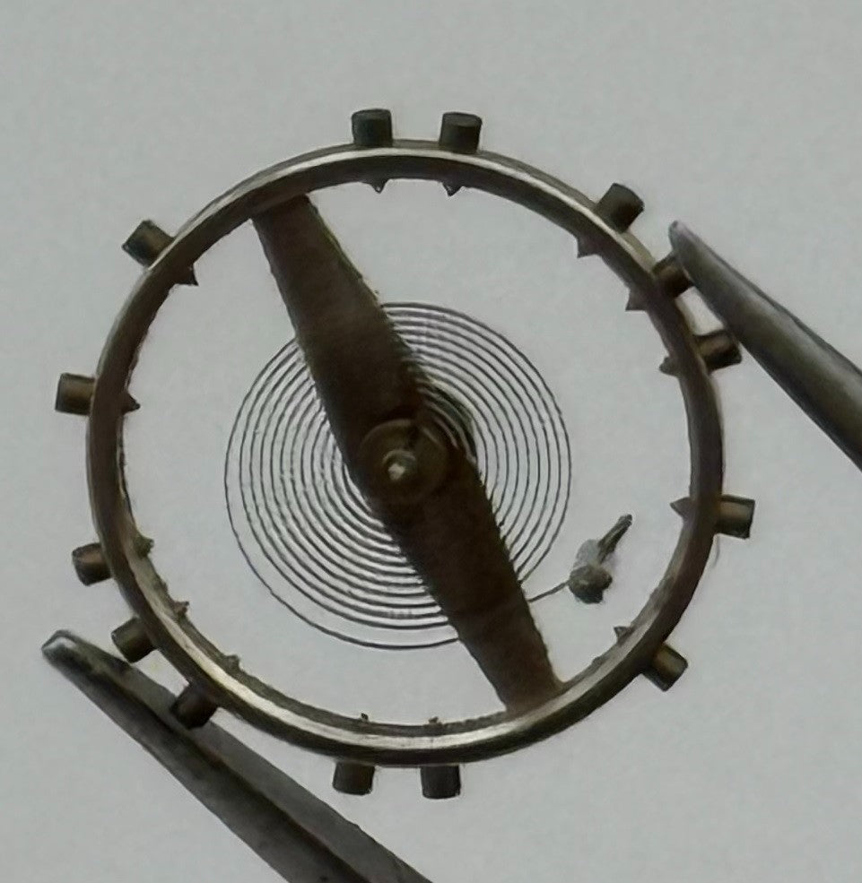 Jeambrun 23D Balance Wheel Complete And Spring 10½’’’ Watch Movement Parts NOS