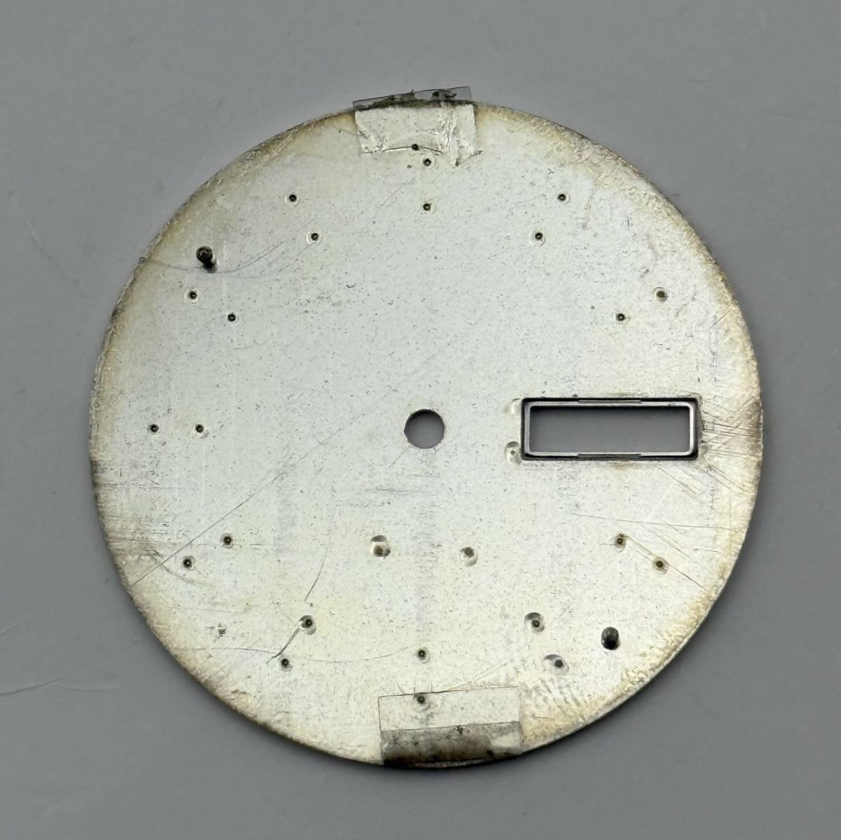 Seiko 7N43-0B68 Watch Dial White Japan Vintage Spare Parts Repair 29.4mm