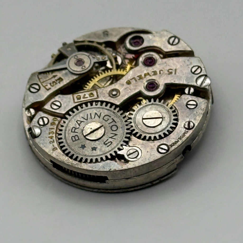 Bravingtons 975 Watch Movement Renown Sub Seconds Manual Vintage Parts 21.9mm