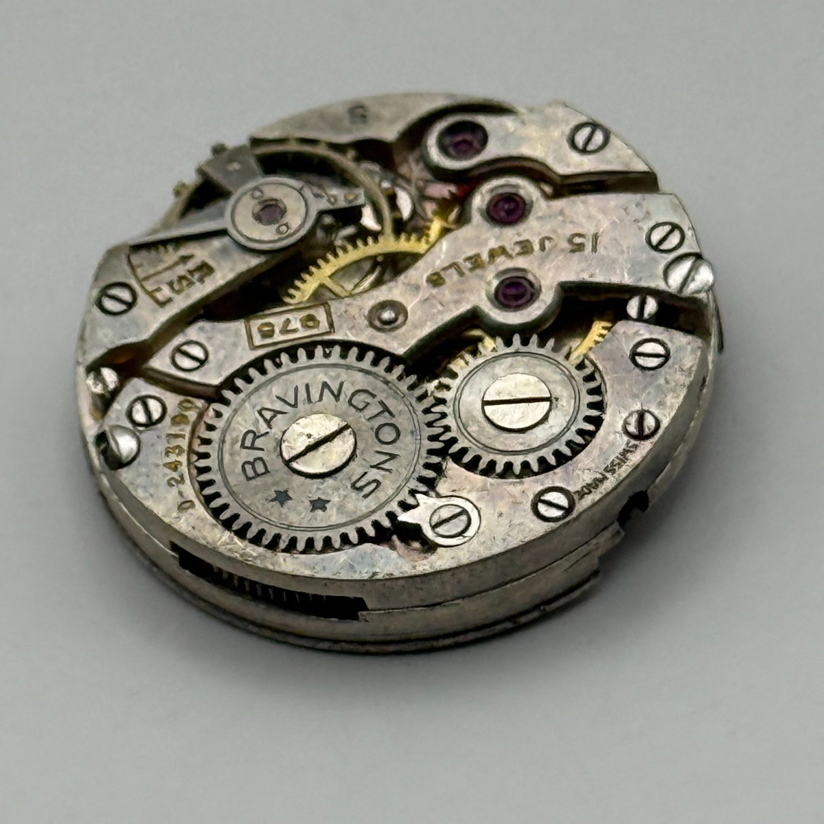 Bravingtons 975 Watch Movement Renown Sub Seconds Manual Vintage Parts 21.9mm