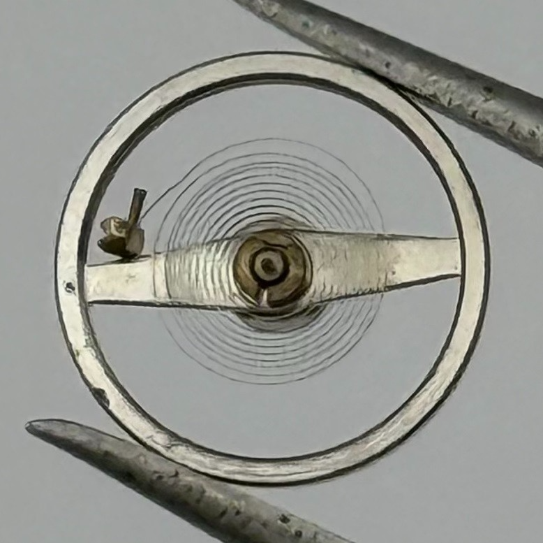 Oris 611 KIF Balance Wheel Complete And Spring Renata 820 M Watch Movement Parts