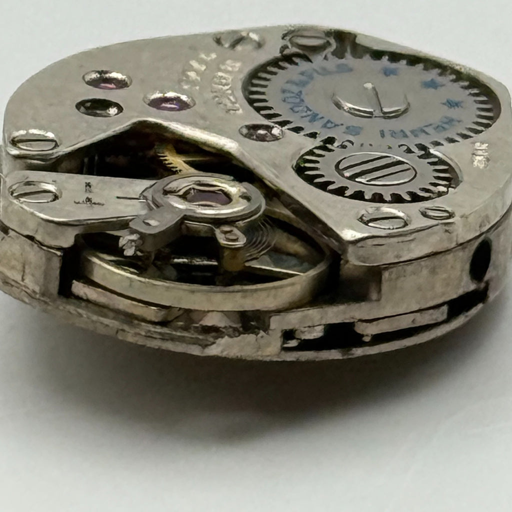 FHF 69 Watch Movement Everite 17 Jewels Swiss Manual Wind Parts Repair 15.3mm