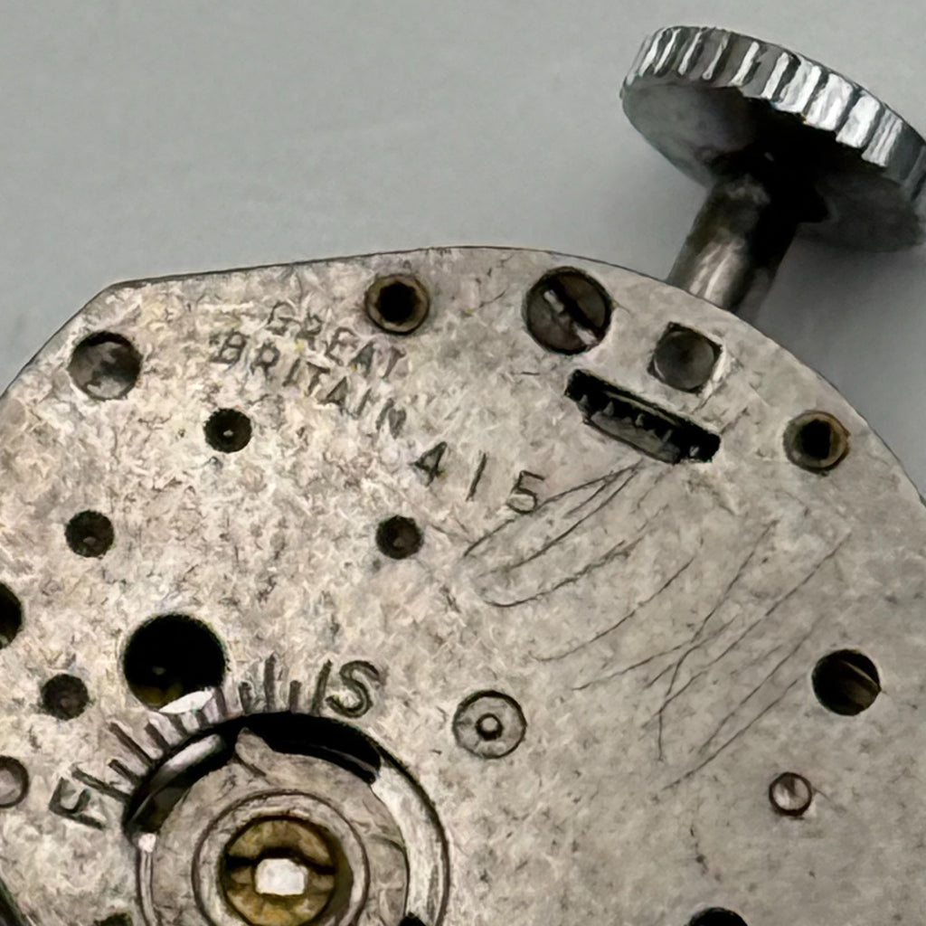 Timex 415 Watch Movement Great Britain Manual Wind Vintage Parts Repair 18.4mm