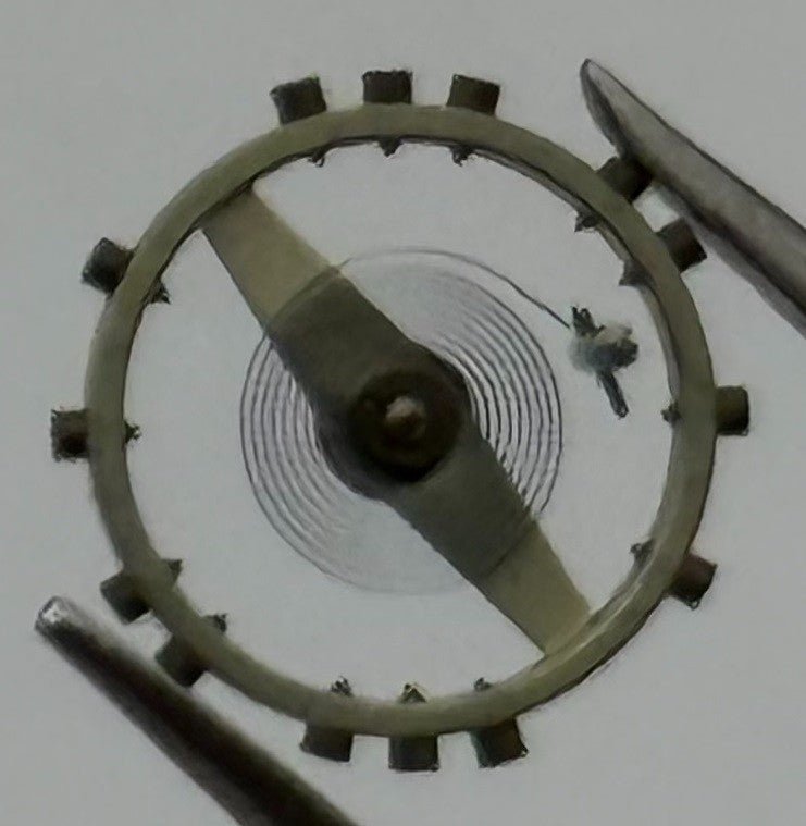 FEF 270 Balance Wheel Complete And Spring 5¼’’’ 173 M Watch Movement Parts NOS