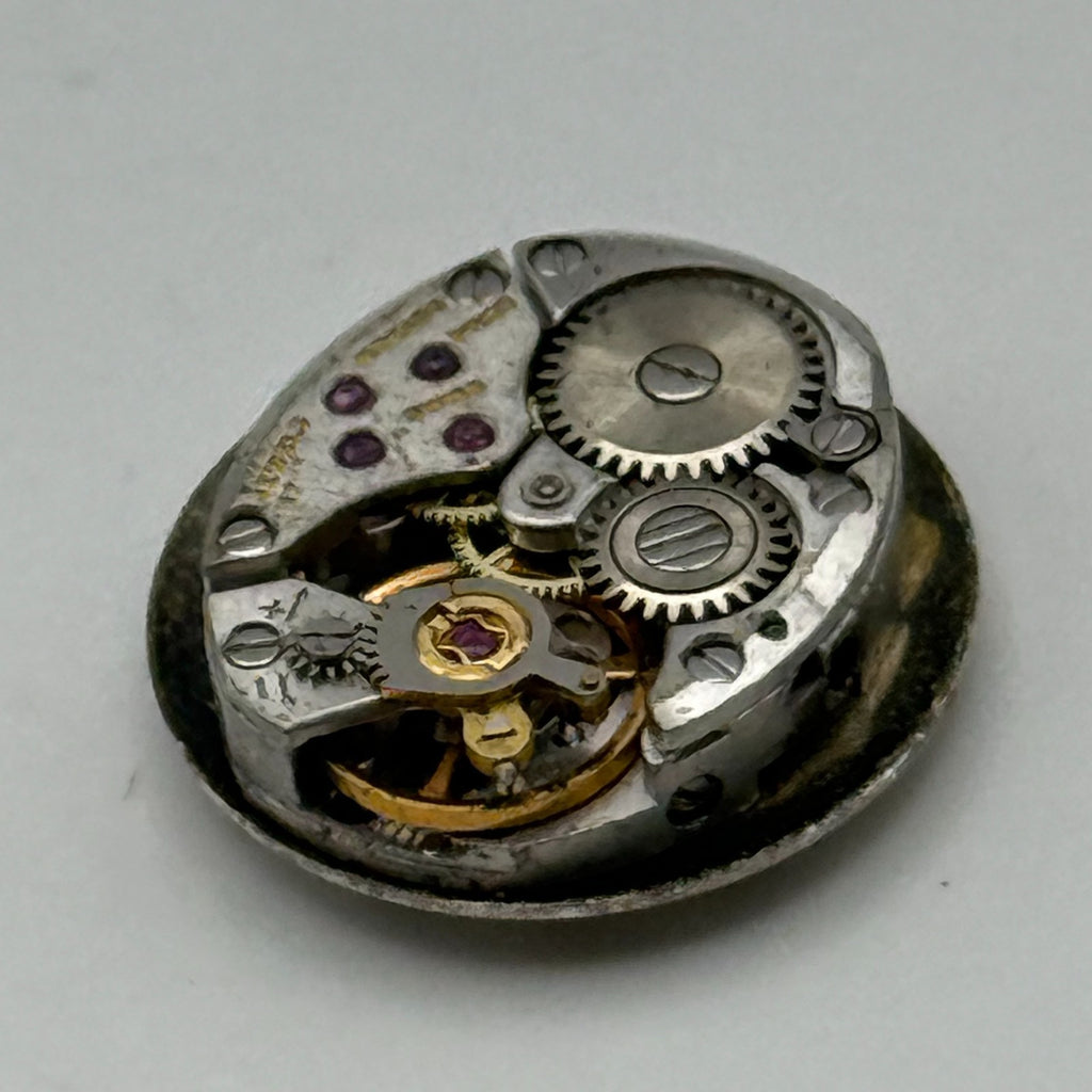 Zenith 1100 Watch Movement Movado Fries Ladies 17 Jewels Manual Wind Parts 11.6m