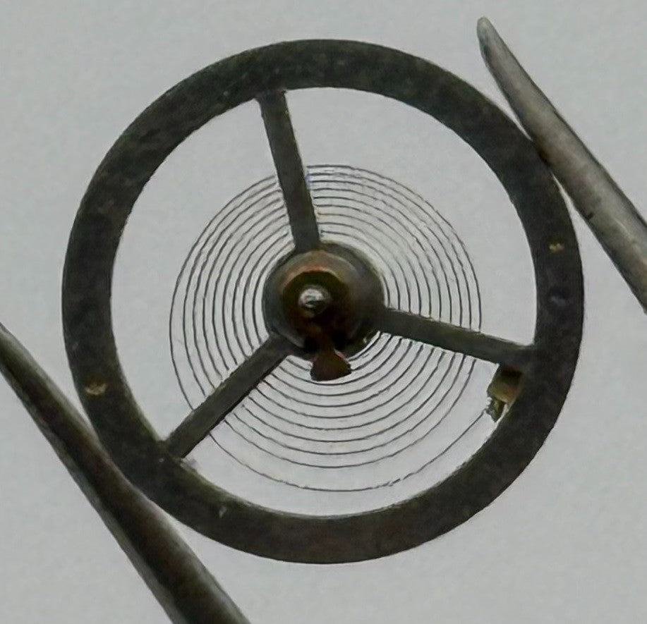 Brac 180 Balance Wheel Complete And Spring 12’’’ Pour Watch Movement Parts NOS