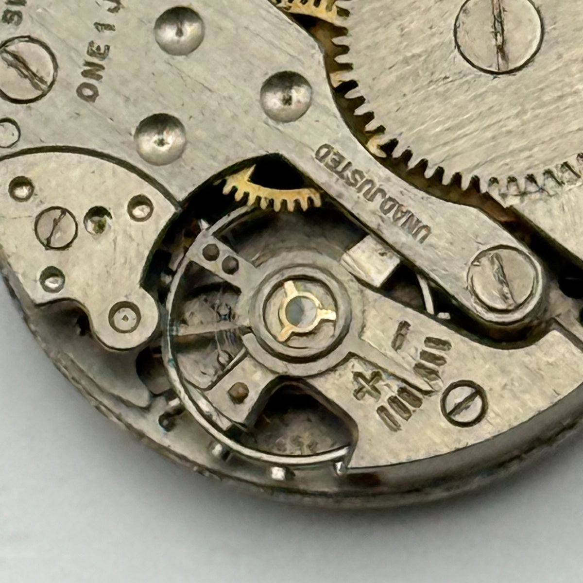 EB Bettlach 1431N Watch Movement Davar 1 Jewel Swiss Rare Parts Repair 19.7mm