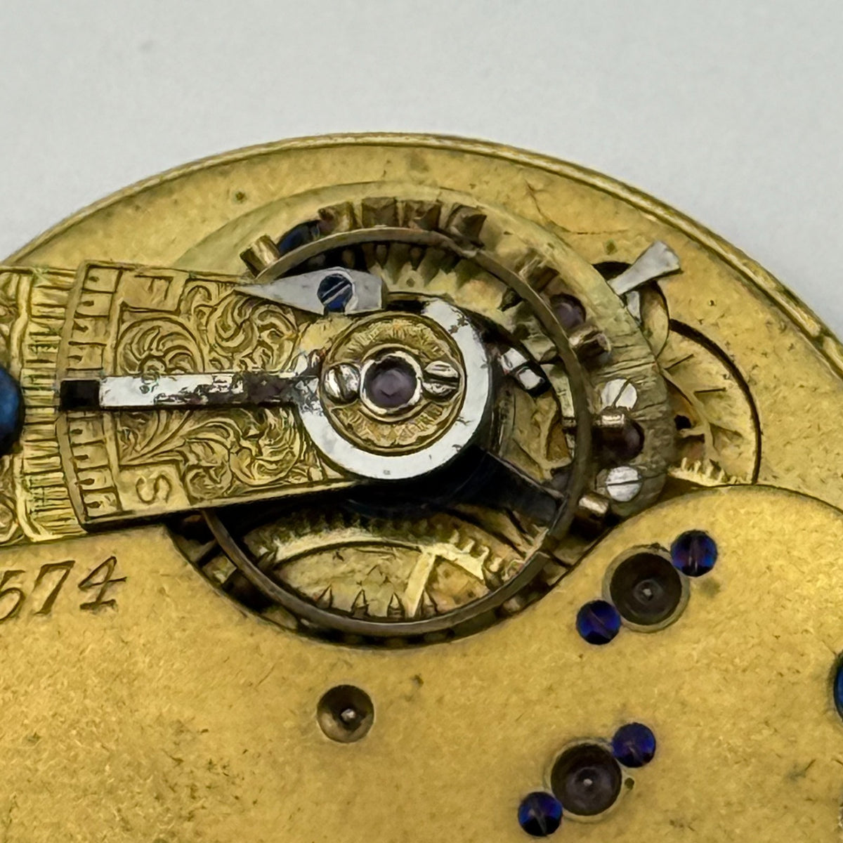 Pocket Watch Movement - Unidentified - Parts / Repair 30.4mm