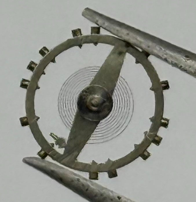 Felsa 4162 Balance Wheel Complete And Spring Renata 1483 M Watch Movement Parts