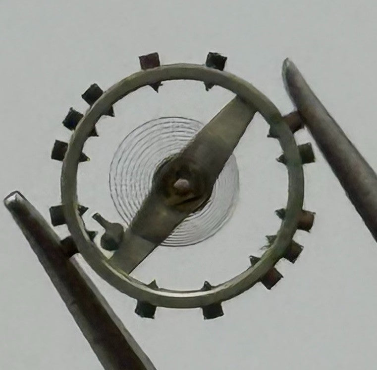 Helvetia 110 Balance Wheel Complete And Spring 5¾ x7’’ 1235 Watch Movement Parts