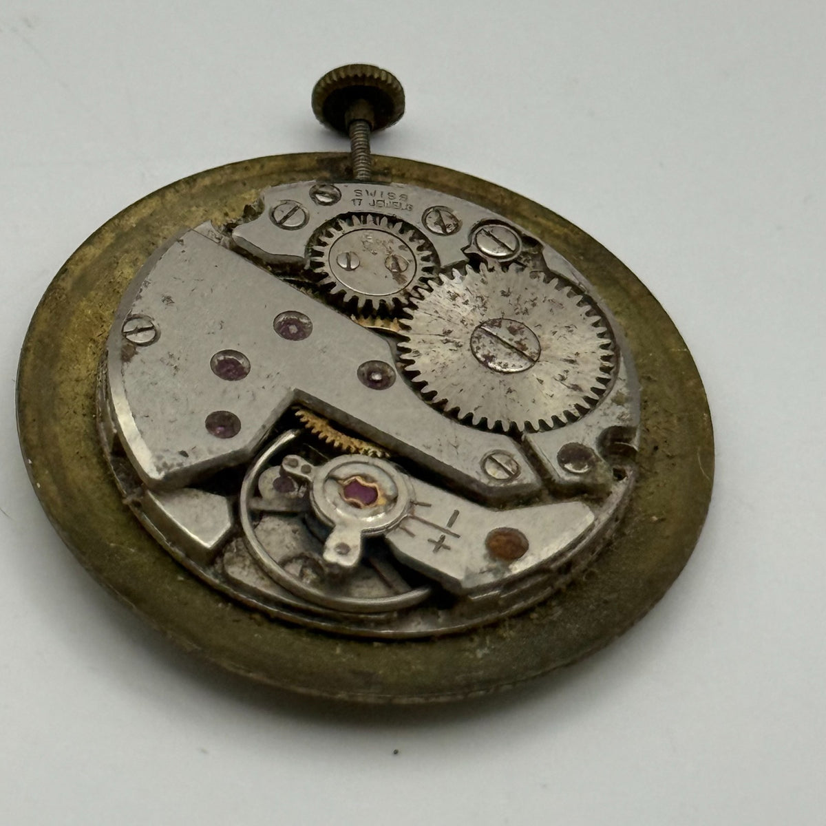 FHF 76 Watch Movement - Trident - For Parts / Repair - 23.5mm