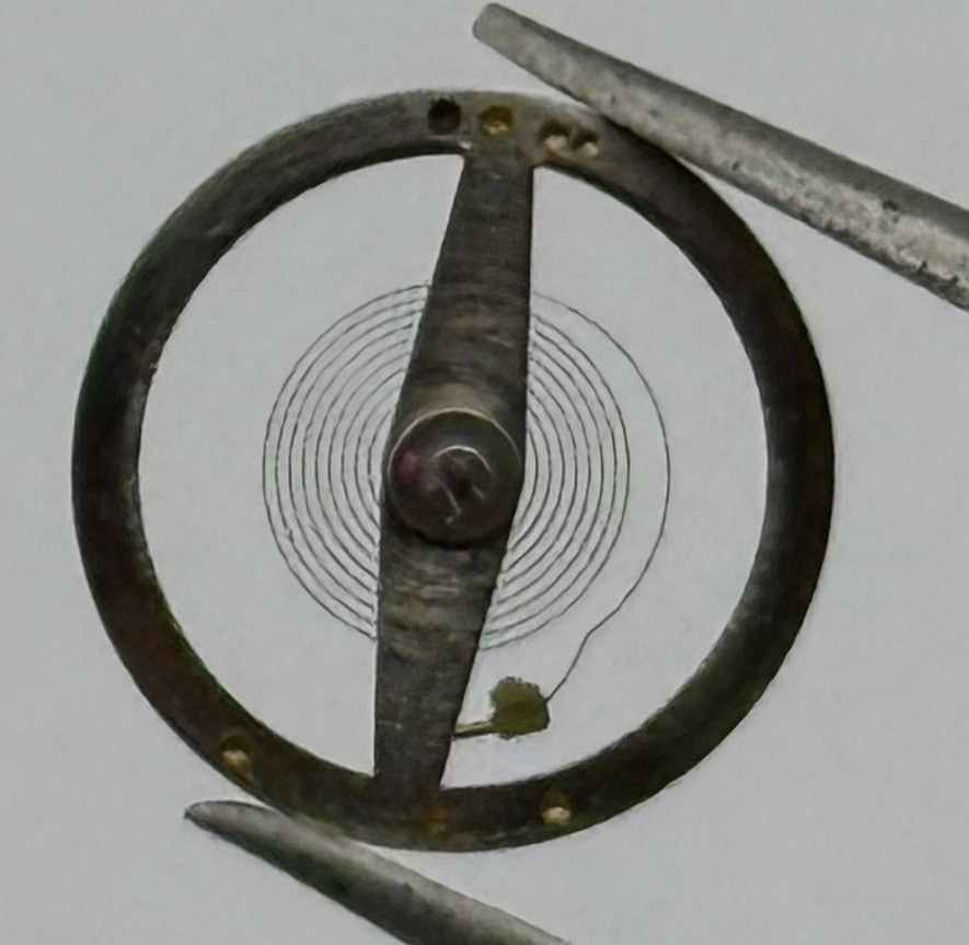 RL Rax 1013 1237 Balance Wheel Complete And Spring 1679 M Watch Movement Parts