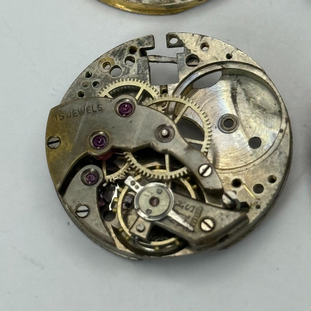 AS Watch Movement - 4x A. Schild Main Plates - For Parts / Repair
