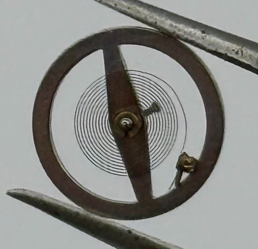 BFG 34 PL Balance Wheel Complete And Spring Renata 59 Watch Movement Parts NOS