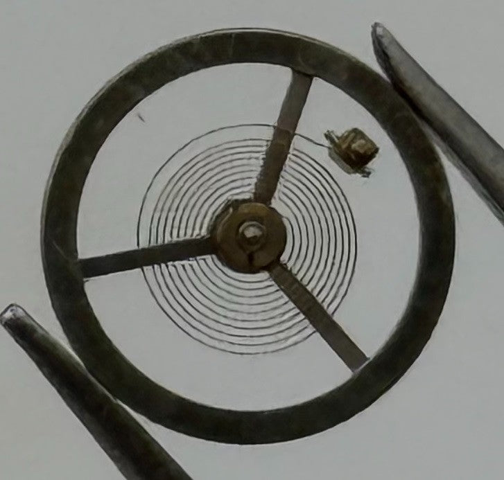 EB 1504 1599 Balance Wheel Complete And Spring Renata 455 Watch Movement Parts