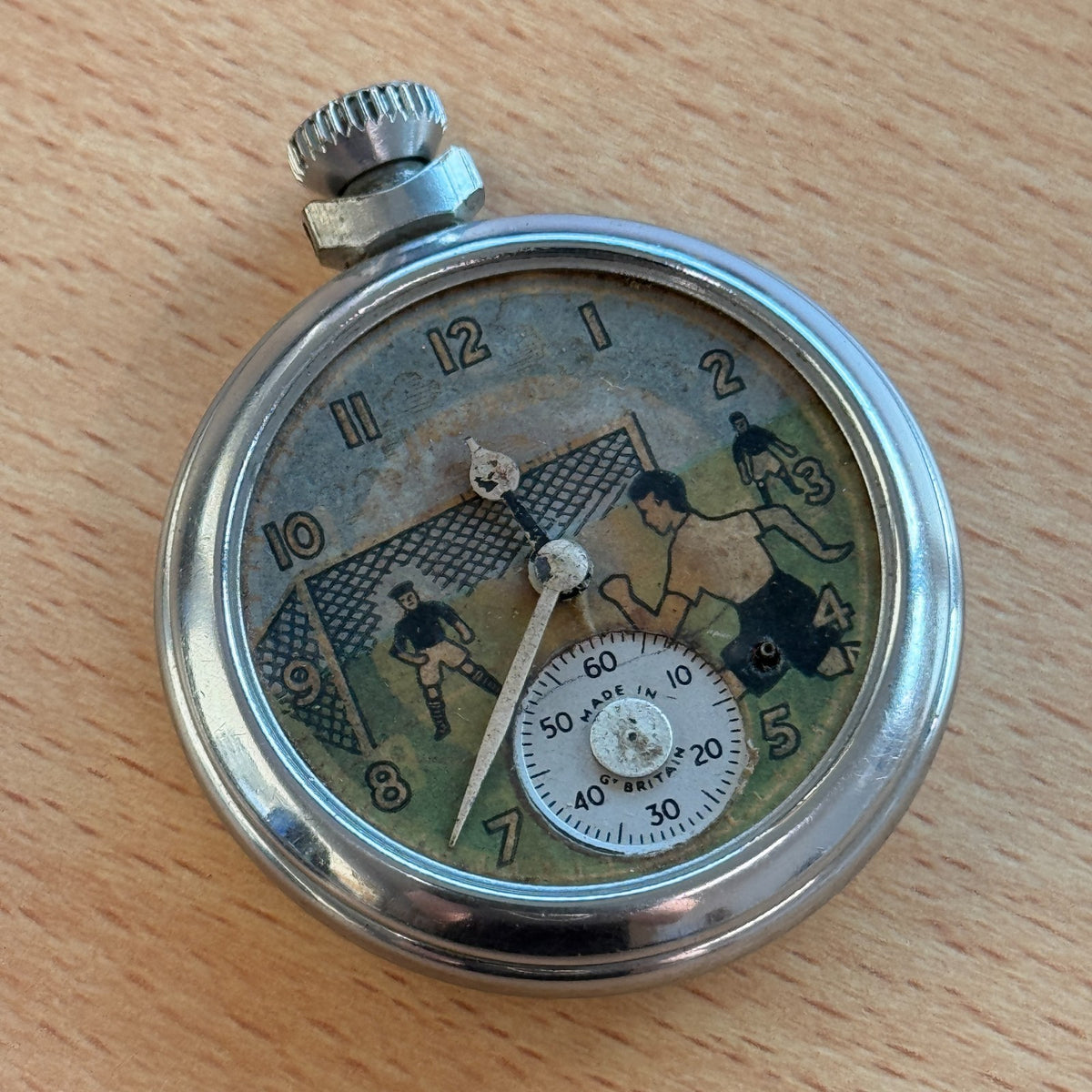 Ingersoll Football Pocket Watch  - Automation - Made In Great Britain To Repair