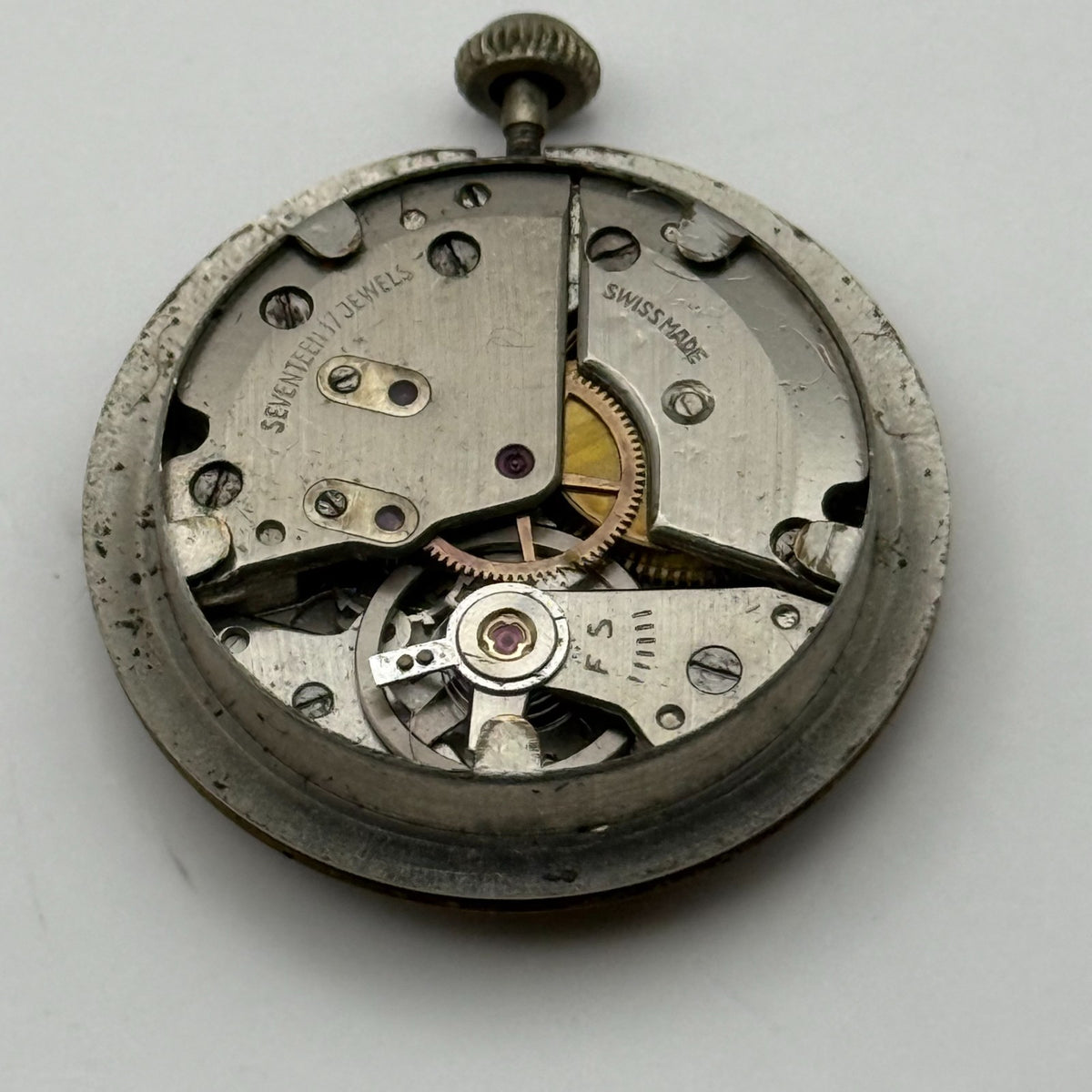 Tramier Watch Movement 17 Jewels Shockproof Swiss Manual Wind Parts 23.6mm