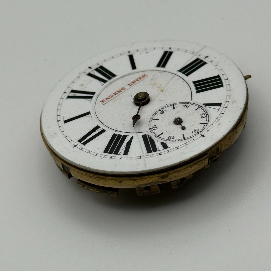 Compensation Balance Pocket Watch Movement - Patent Lever -Parts / Repair 42.8mm