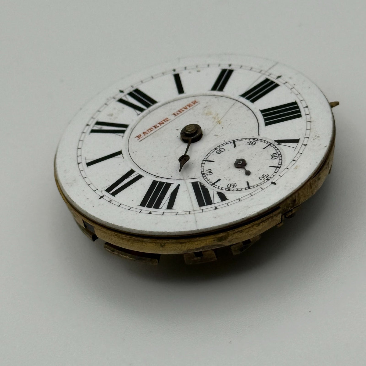Compensation Balance Pocket Watch Movement - Patent Lever -Parts / Repair 42.8mm
