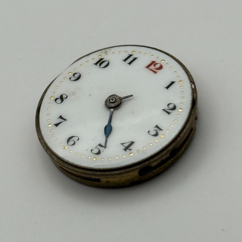 Stauffer S S & Co Trench Watch Movement - For Parts / Repair - 24.4mm