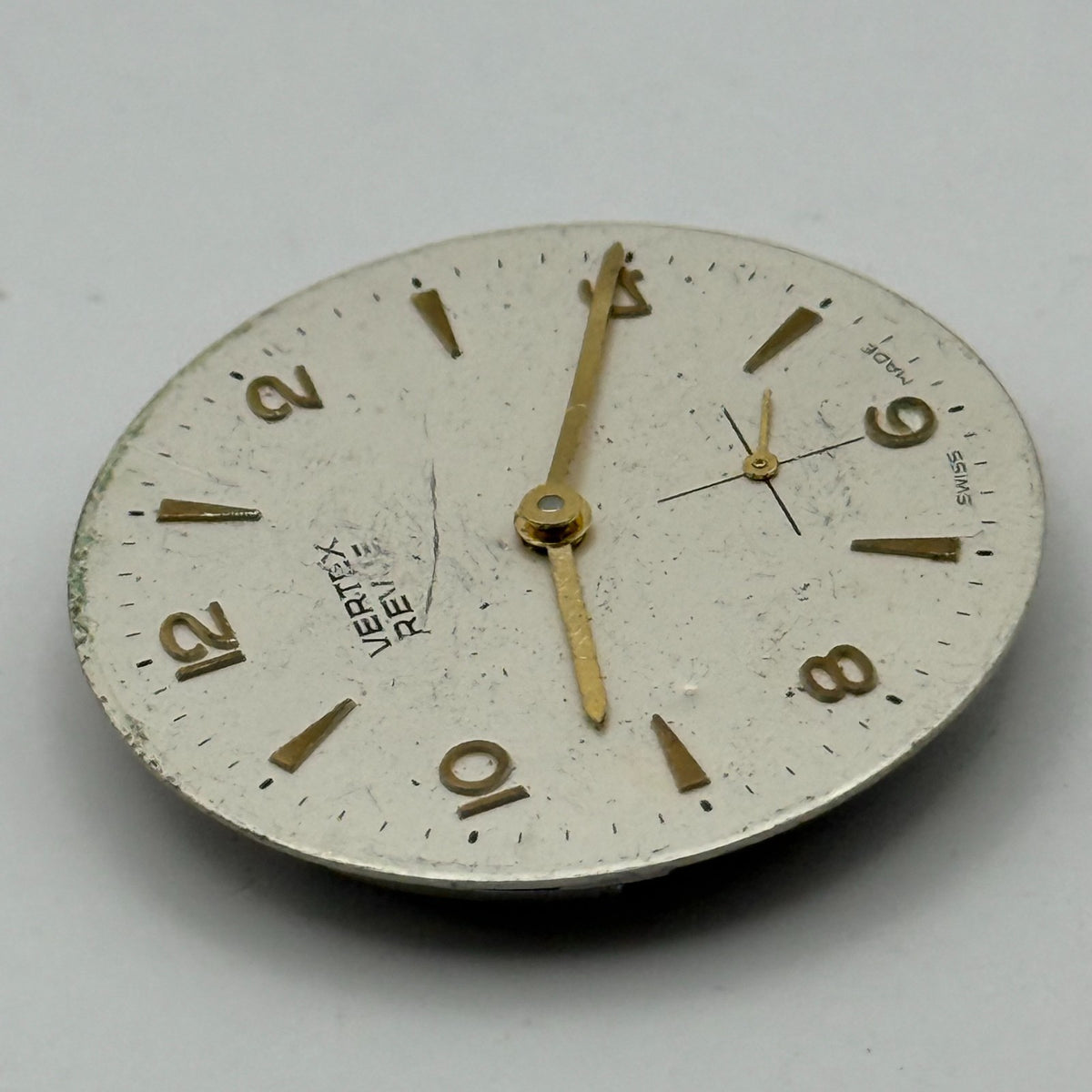 Vertex Revue 77.1 Watch Movement - 17 Jewels - For Parts / Repair - 29mm