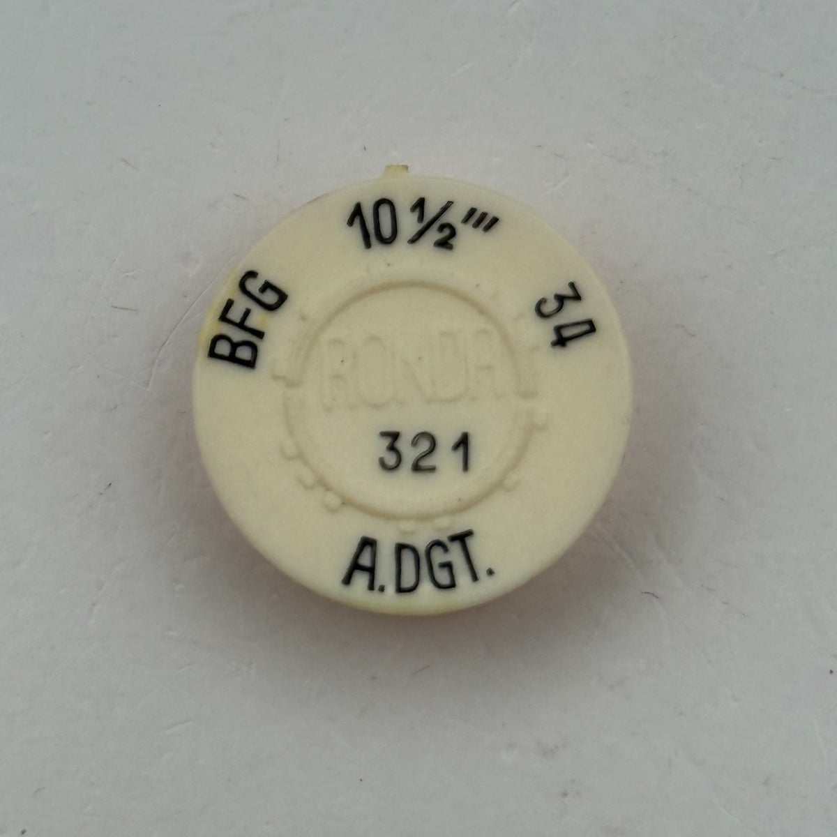 BFG 34 Balance Wheel Complete And Spring 10½’’’ Ronda 321 Watch Movement Parts