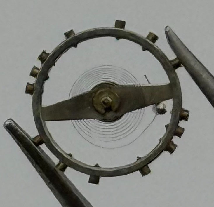 Pesuex 150 Balance Wheel Complete And Spring 7¾’’’ 278 Watch Movement Parts NOS