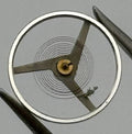 ETA 2512 Balance Wheel Complete And Spring Renata 1112 Watch Movement Parts NOS